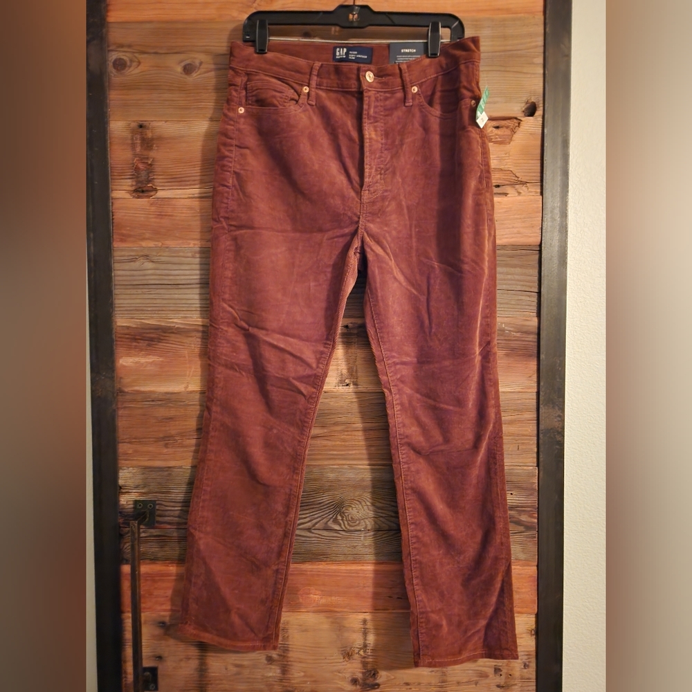 NWT Gap 30R Brown Corduroy Pants